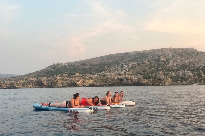 SUP Sunset Paddling to Ta Marija Caves - The Return Paddle and Sunset Views Near Shore